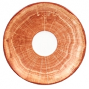Блюдце круг. красно-корич. d=13 см.,   для арт.WDCLCU09, фарфор, WoodArt, шт WDCLSA13TB RAK Porcelain (ОАЭ)