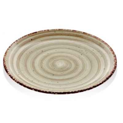 Тарелка круглая d=17 см., плоская, фарфор, цвет коричневый, Terra, шт NBNEO17DU50TPK GURAL (Турция)