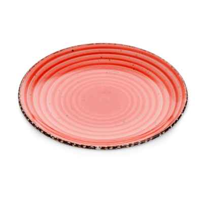  Тарелка круглая d=23 см., плоская, фарфор, цвет красный, Red, шт NBNEO23DU50KMZ GURAL (Турция)