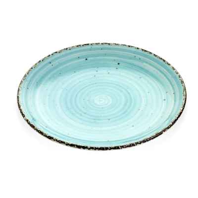 Тарелка круглая d=27 см., плоская, фарфор, цвет голубой, шт NBNEO27DU50TM  GURAL (Турция)