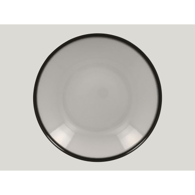 Тарелка круглая "Coupe" d=23 см., 690мл, глубокая, фарфор,цвет серый, Lea, RAK Porcelain lenndp23gy RAK Porcelain (ОАЭ)