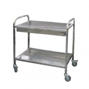 Тележка для сбора посуды металлическая, 2 яруса JQ-ST020B P.L. Proff Cuisine
