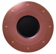 Тарелка круглая,борт цвет бронзовый d=31  см., плоская, фарфор, Metalfusion, шт MFGDRP31BB RAK Porcelain (ОАЭ)