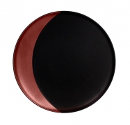 Тарелка круглая,борт цвет бронзовый d=27 см., глубокая, фарфор, Metalfusion, шт MFMODP27BB RAK Porcelain (ОАЭ)
