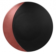 Тарелка круглая,борт цвет бронзовый d=31  см., плоская, фарфор, Metalfusion, шт MFMOFP31BB RAK Porcelain (ОАЭ)