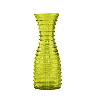 Емкость для интерьера (или ваза), h=22.5см., 0.85л.,  стекло цвет зеленый