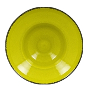 Тарелка круглая, глубокая, цвет черный/ зеленый, Fire, Rak Porcelain FRCLXD23GR RAK Porcelain (ОАЭ)