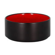 Салатник круглый, цвет черный/красный, Fire, Rak Porcelain FRNOBW12RD RAK Porcelain (ОАЭ)