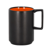 Кружка, цвет черный/оранжевый, Fire, Rak Porcelain FRNOMG33OR RAK Porcelain (ОАЭ)