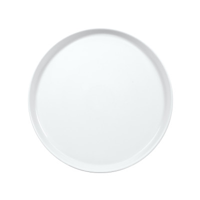 Тарелка круглая борт вертикальный d=27 см., плоская, фарфор молочно-белый , Bilbao